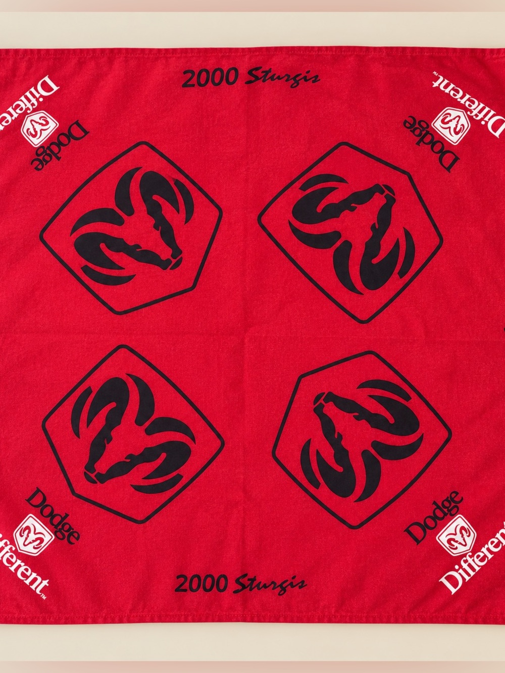 Y2K Vintage Dodge 2000 Sturgis Bandana
